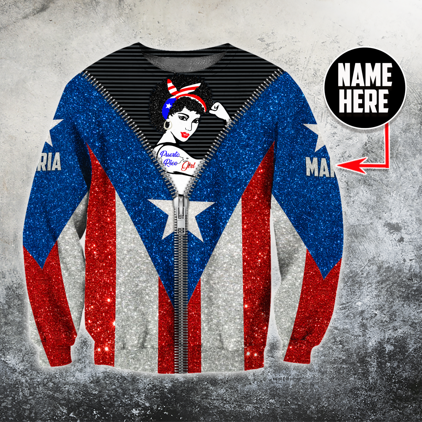 Customize Name  Puerto Rico Girl Shirts For Men And Women