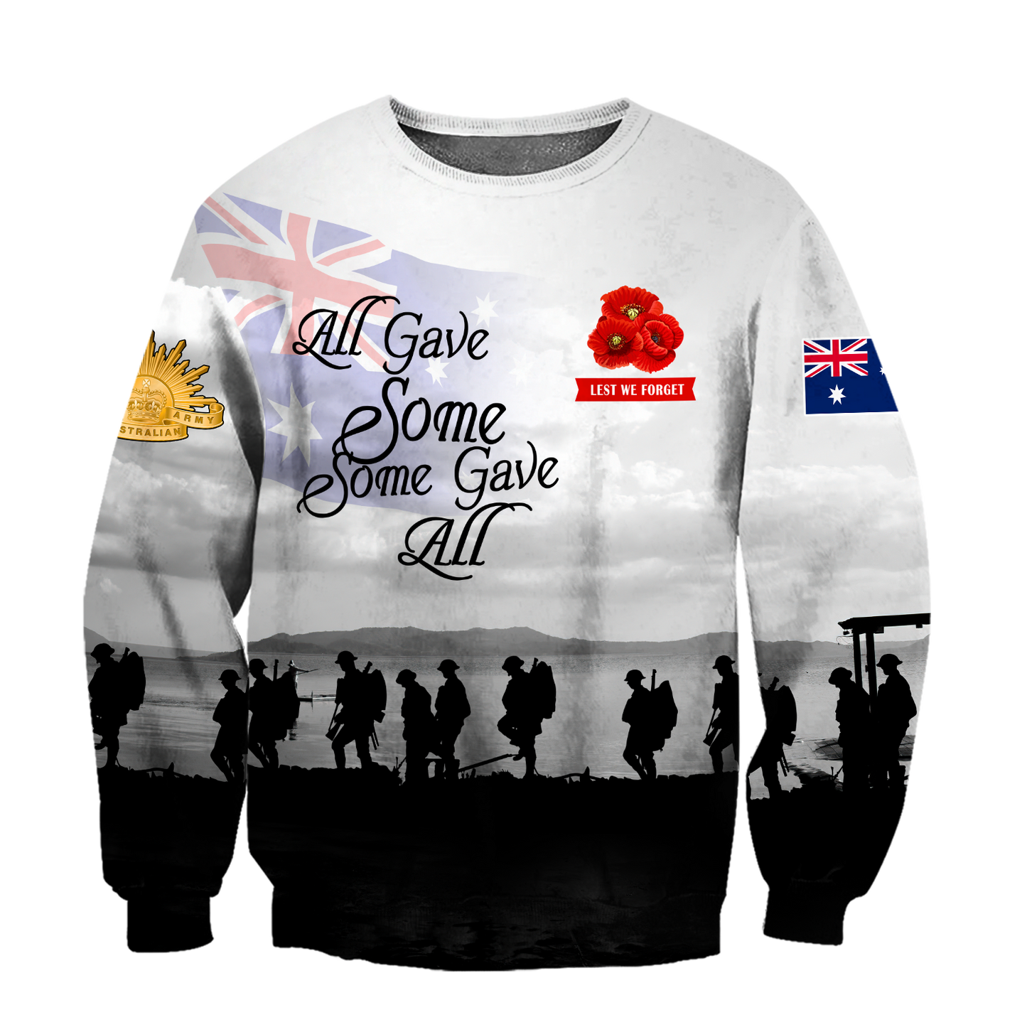 Premium Lest We Forget Anzac Day 3D All Over Printed