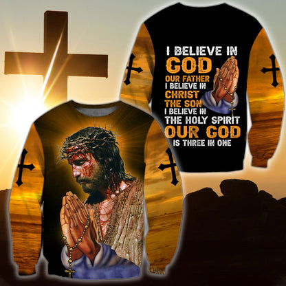 Premium Christian Jesus Easter 3D All Over Printed Unisex Shirts