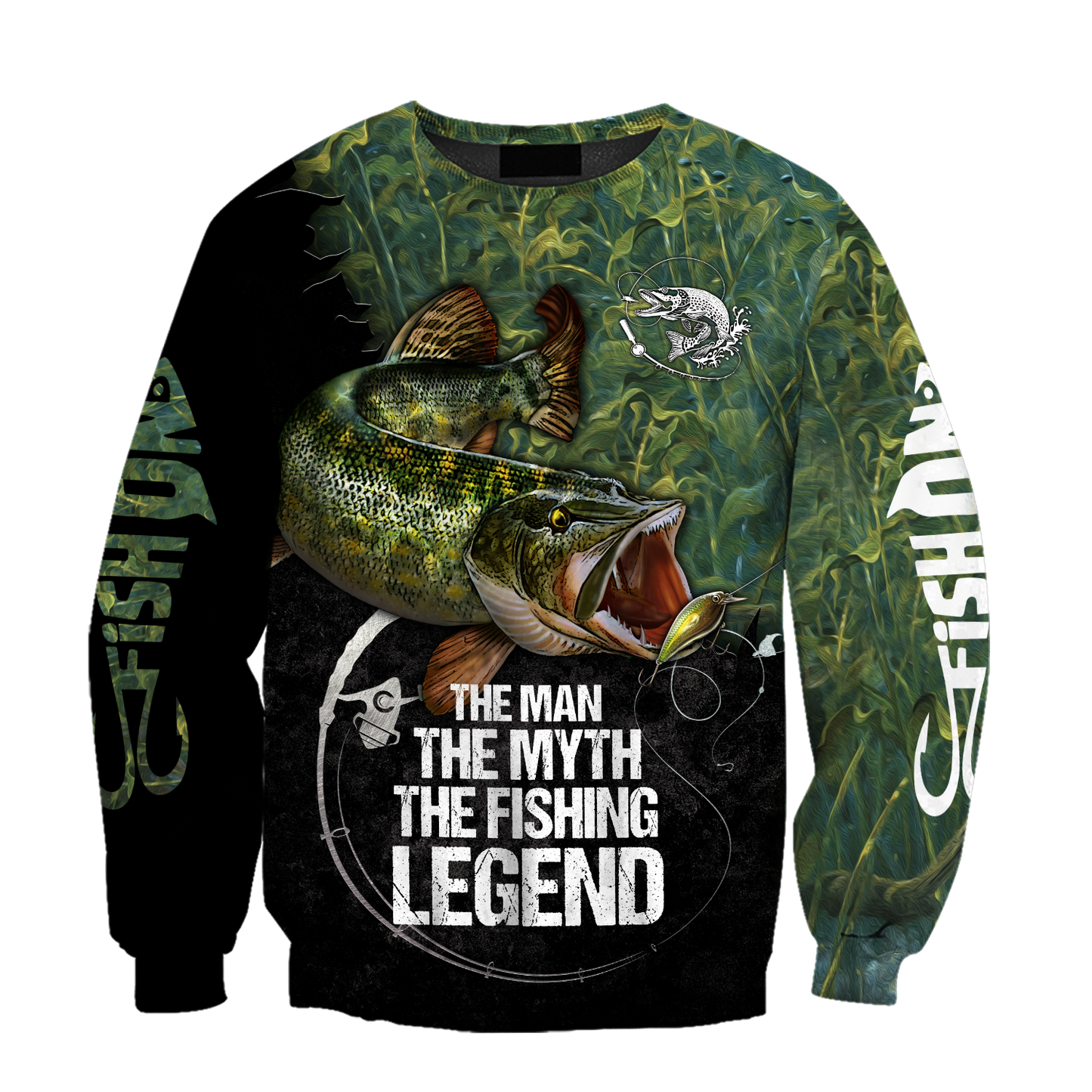 Northern Pike fishing legend underwater design 3d print shirts