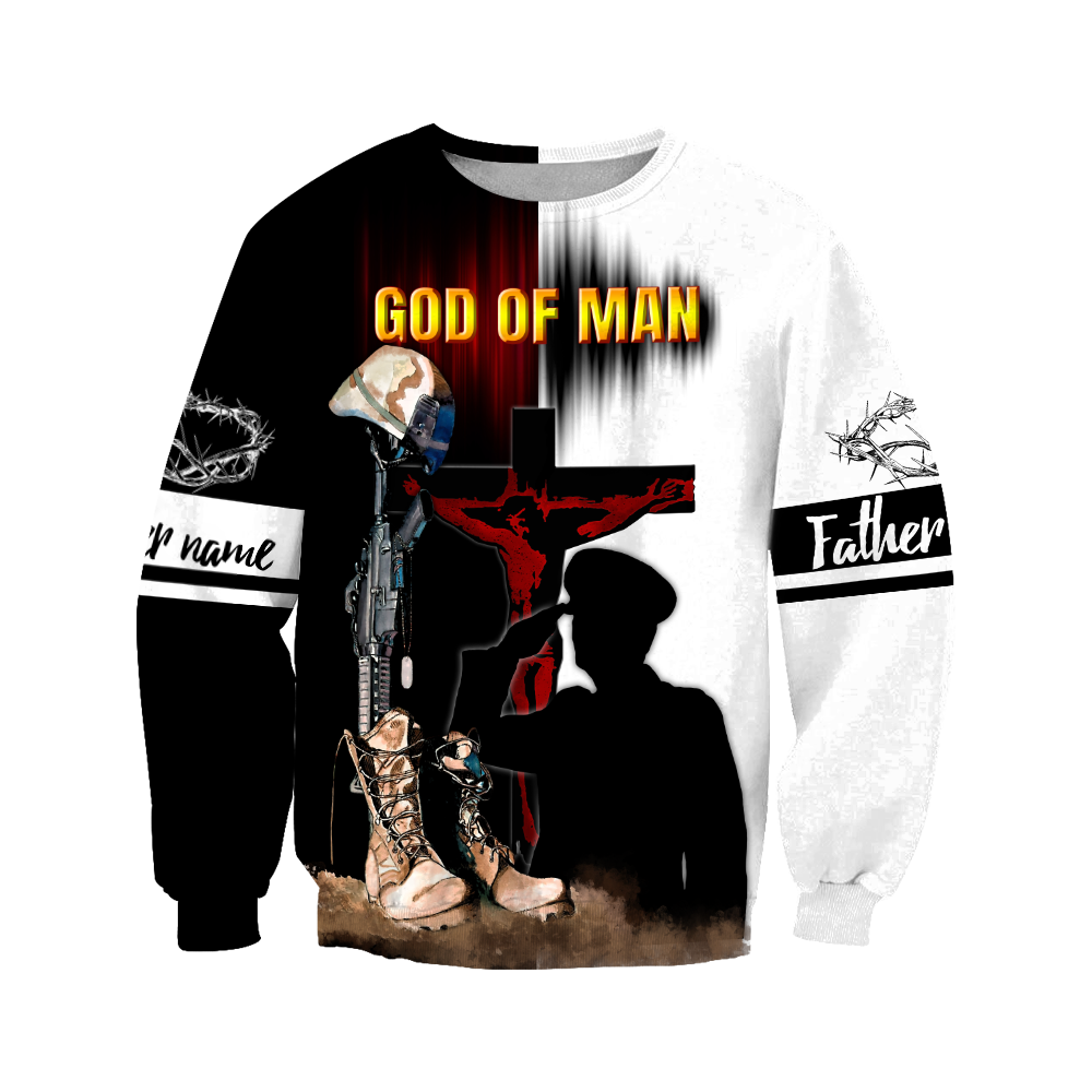Jesus Father's day Persionalized Your Name 3D All Over Printed Shirts JJ28052102 KT