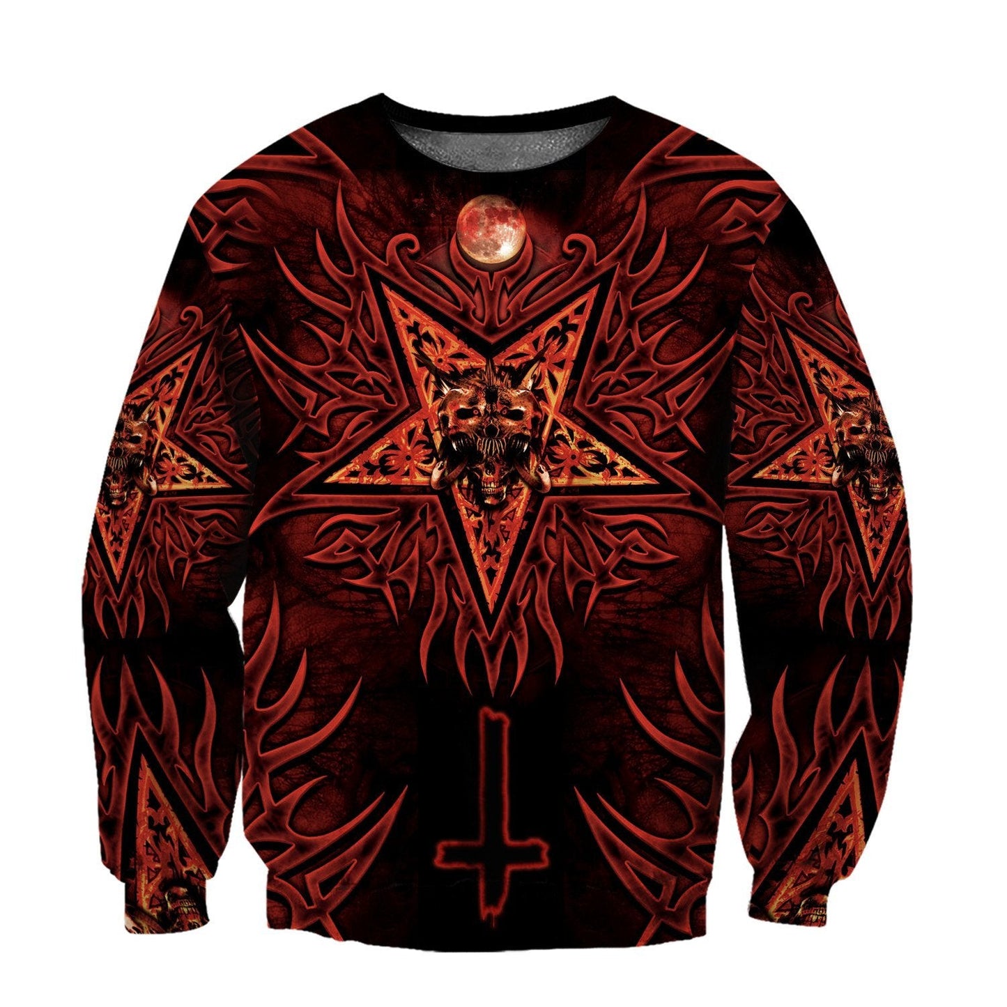 Skull Satanic Hoodie For Men And Women TNA12312001