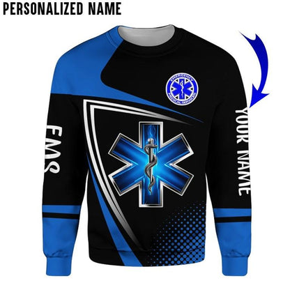 Premium EMS Personalized Name 3D All Over Printed Unisex Shirts