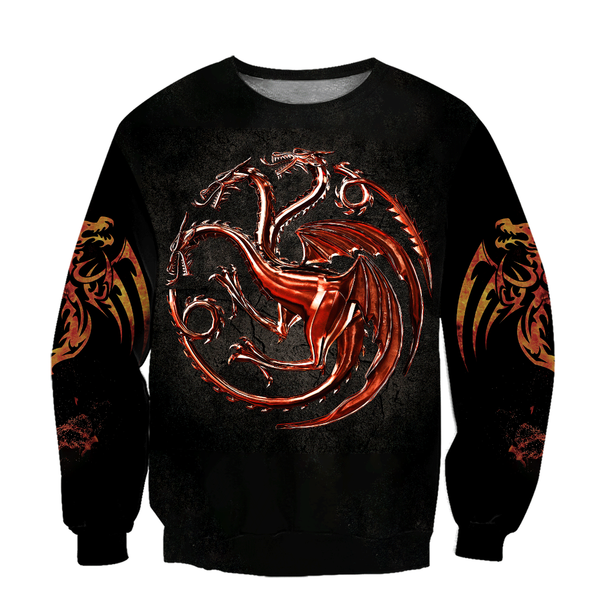 Premium Unisex All Over Printed Red Dragon Tatoo Shirts MEI