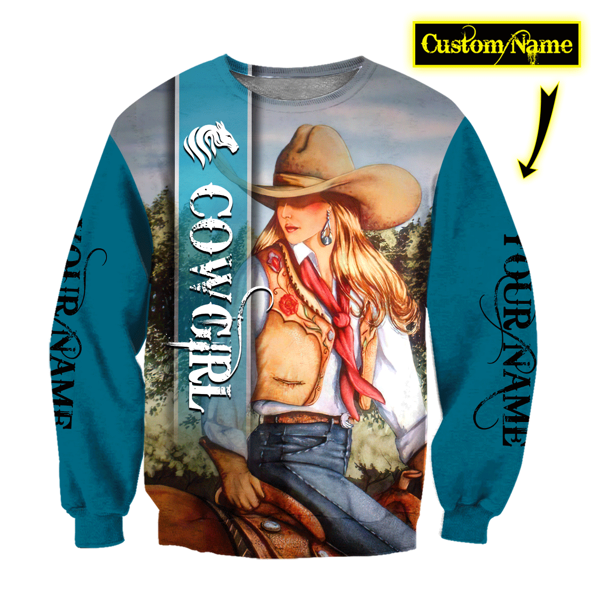 Cow Girl 3D All Over Printed Shirts VP19122007XT