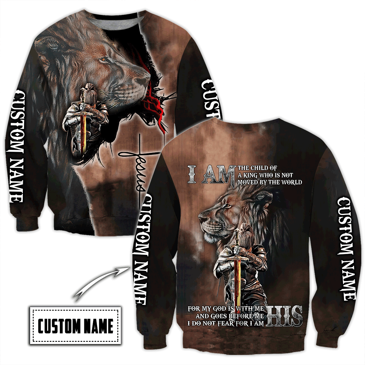 Premium Unisex Hoodie 3D All Over Printed Easter Day Christian Jesus Custom Name No16 ML