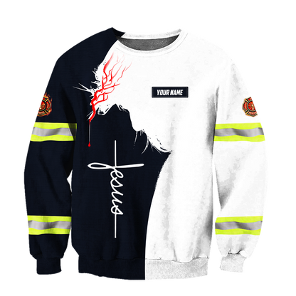 Customize Name Firefighter 3D All Printed Hoodie For Men And Women MH08012003
