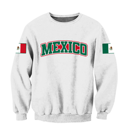 Persionalized name Mexico 3D All Over Printed Unisex Hoodie