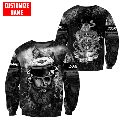 Customized name A Smooth Sea Never Made A Skillful Sailor 3D Printed Shirts