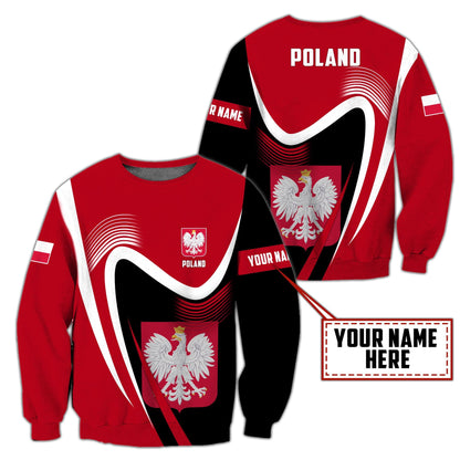 Personalized Polska 3D All Over Printed Unisex Hoodie
