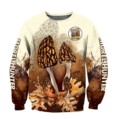Morel mushrooms hunter 3d print shirts