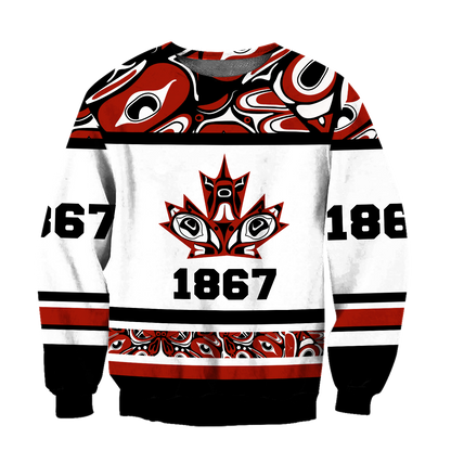 Canada Day No21 Haida 1867 Pullover Premium Unisex Hoodie