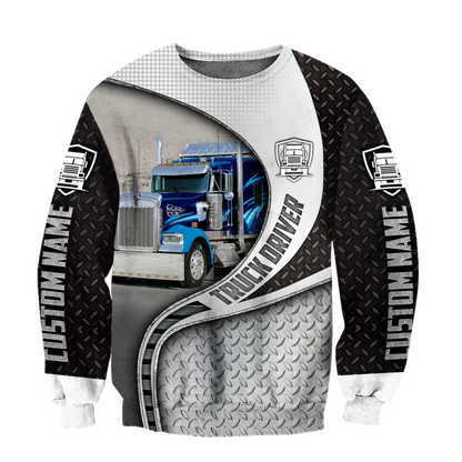 Premium Truck Driver Unisex Custom Name 3D All Over Printed Shirts MEI