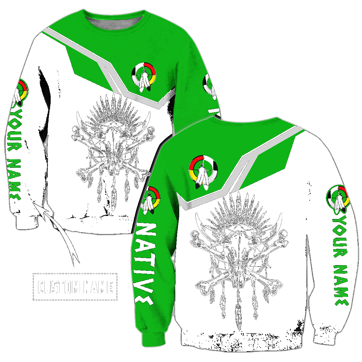 Personalized Name Native American Culture 3D All Over Printed Unisex Shirts