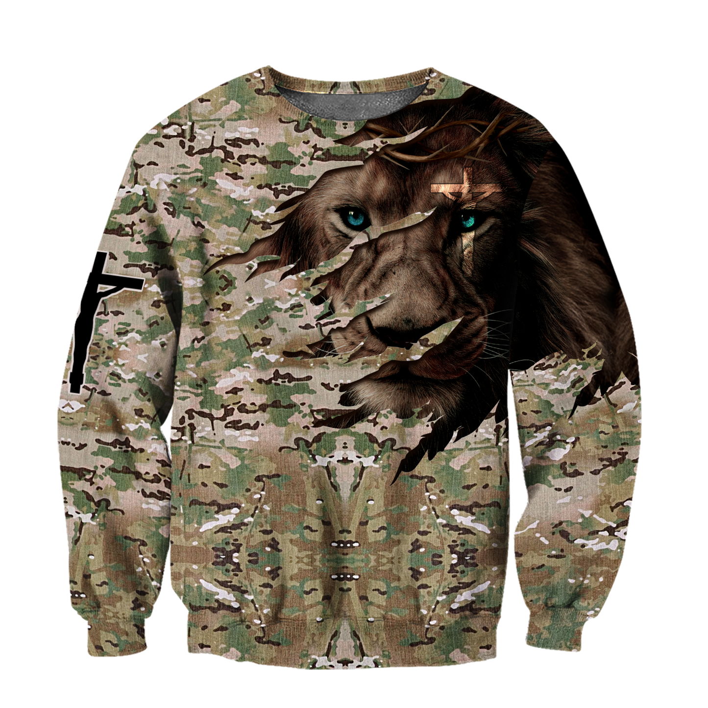Lion Camo 3D All Over Printed Unisex Shirts