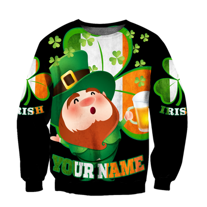 Irish 3D All Over Printed Unisex Shirts Saint Patrick's Day Black Ver