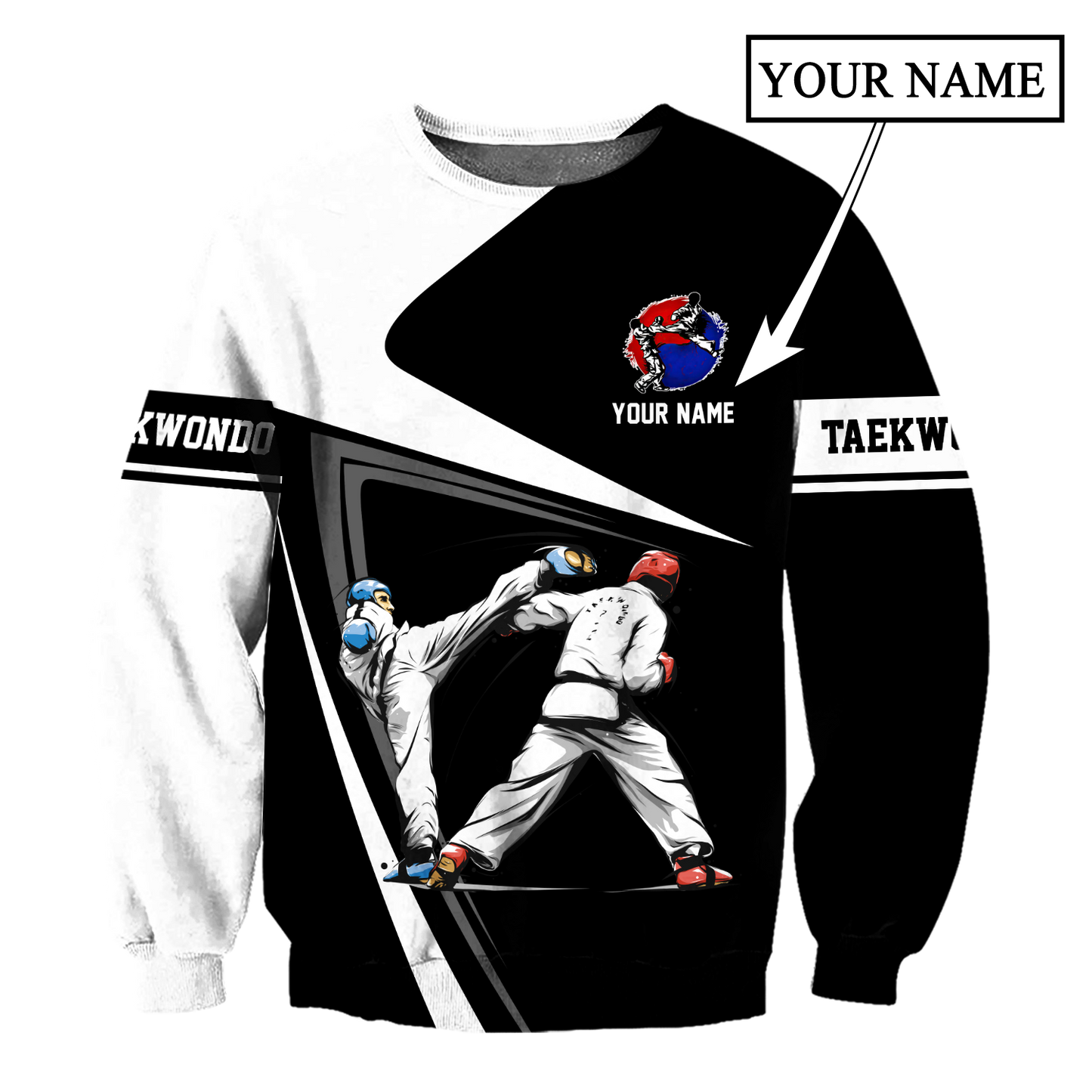 Customize Name Taekwondo Hoodie For Men And Women DD18032104