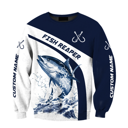 Custom name Tuna fishing design 3d print shirts