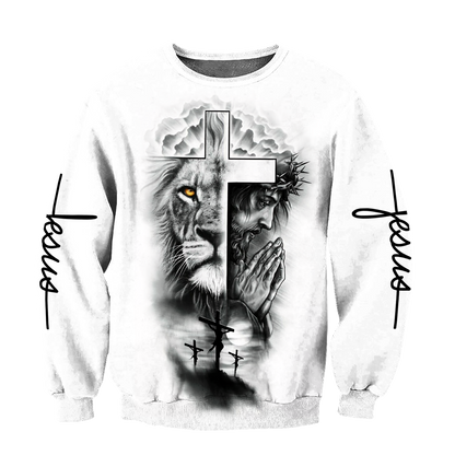 Lion God Tattoo Vibe - Christian - 3D All Over Printed Style for Men and Women