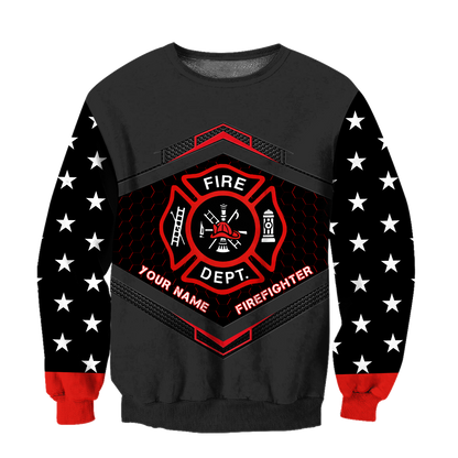 Customize Name Firefighter Hoodie For Men And Women MH22032102