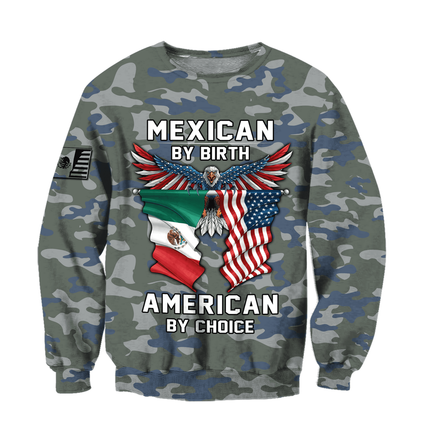 Mexican By Birth American By Choice 3D All Over Printed Hoodie