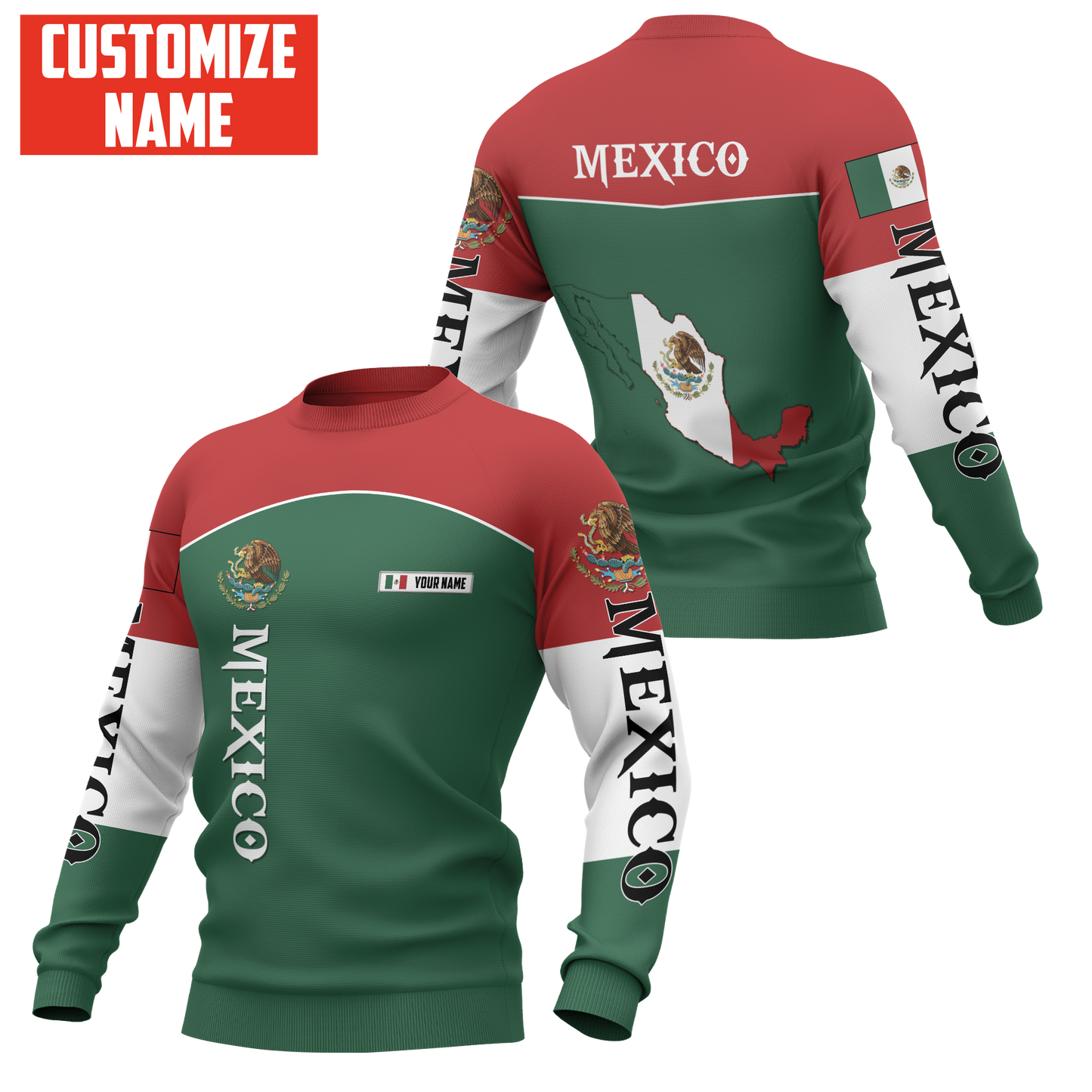Persionalized Mexico 3D All Over Printed Unisex Shirts DQB26062102