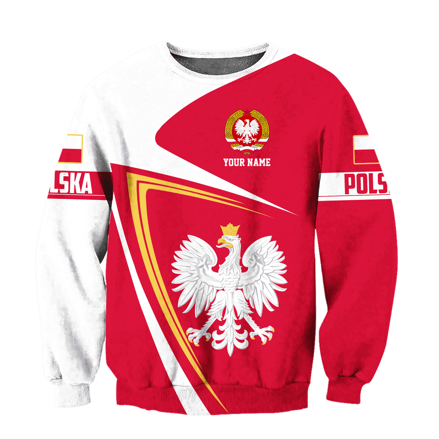 Personalized Polska 3D All Over Printed Unisex Hoodie