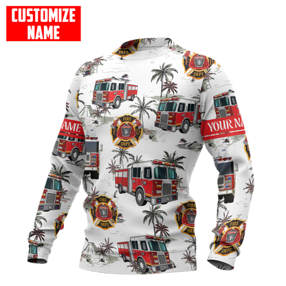 Customize Name Firefigher Hoodie For Men And Women