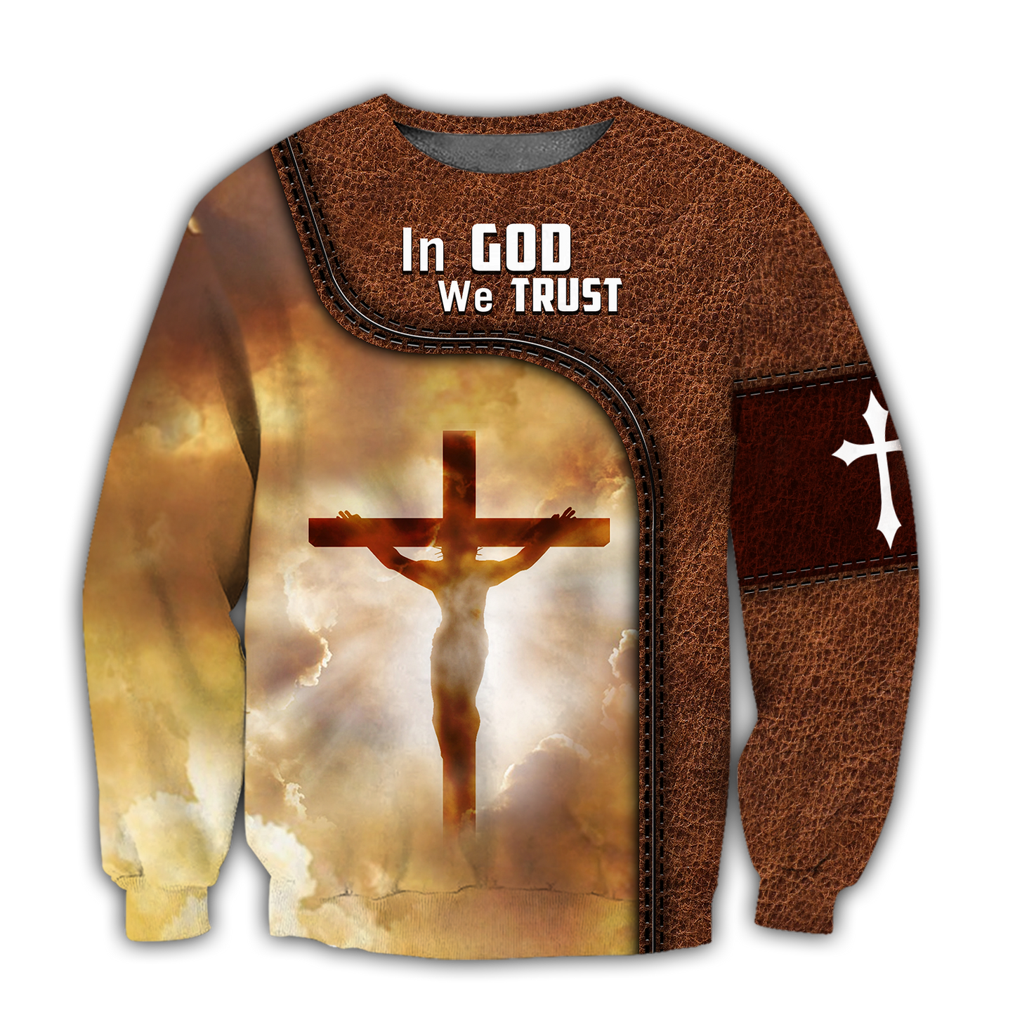 Premium Jesus Christ on the Cross 3D All Over Printed Shirts