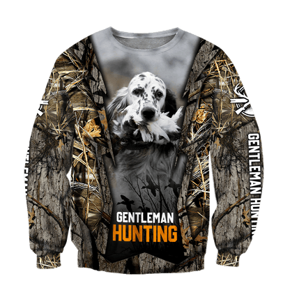 Hunting Dog 3D Over Printed Unisex Deluxe Hoodie ML