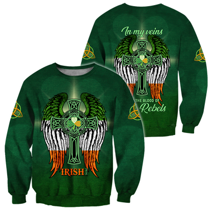 Irish In My Veins 3D All Over Printed Unisex Shirts DQB20022021