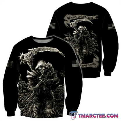That Which Doesn't Kill Me, Had Better Start Running Veteran 3D All Over Printed Unisex Shirts