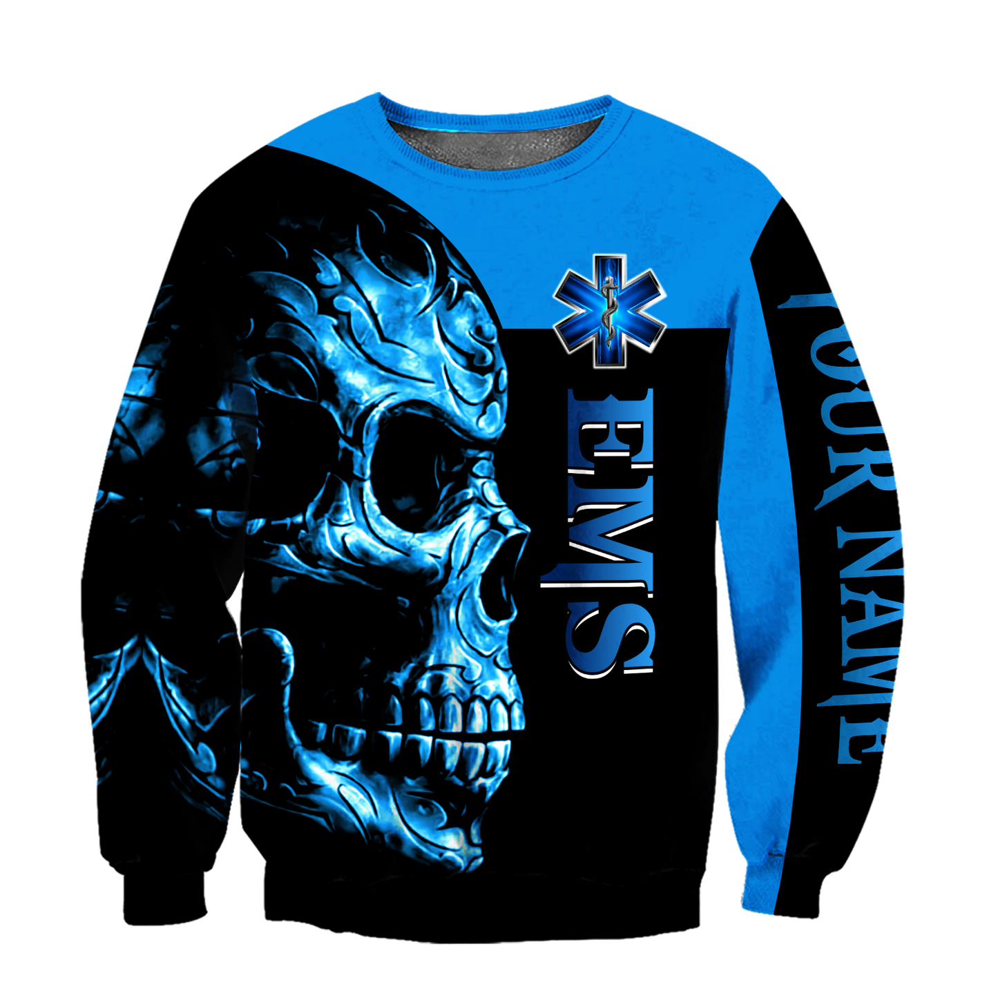 Premium EMS Personalized Name 3D All Over Printed Unisex Shirts