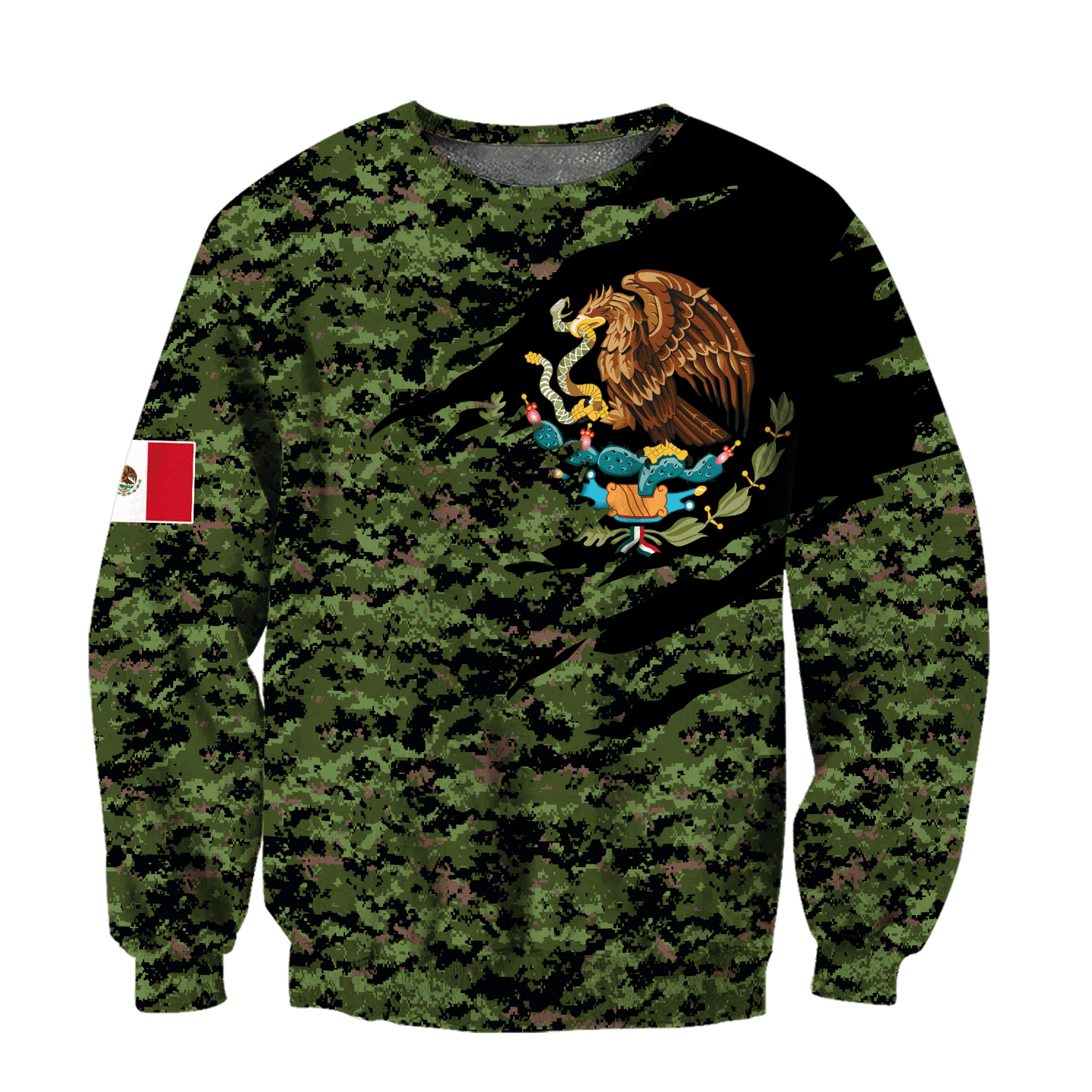 Mexico Coat Of Arms 3D All Over Printed Hoodie
