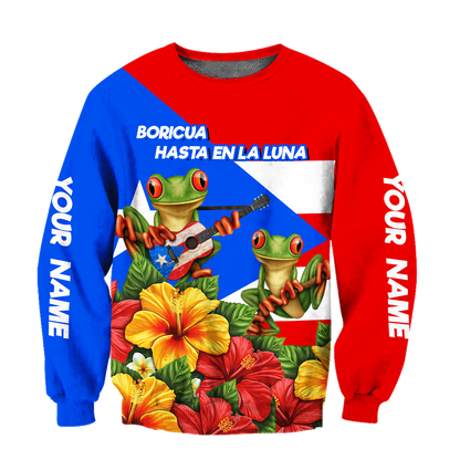 Customize Name Puerto Rico Hoodie For Men And Women