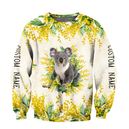 Tmarc Tee Custom name Australia Koala Golden Wattle Shirts