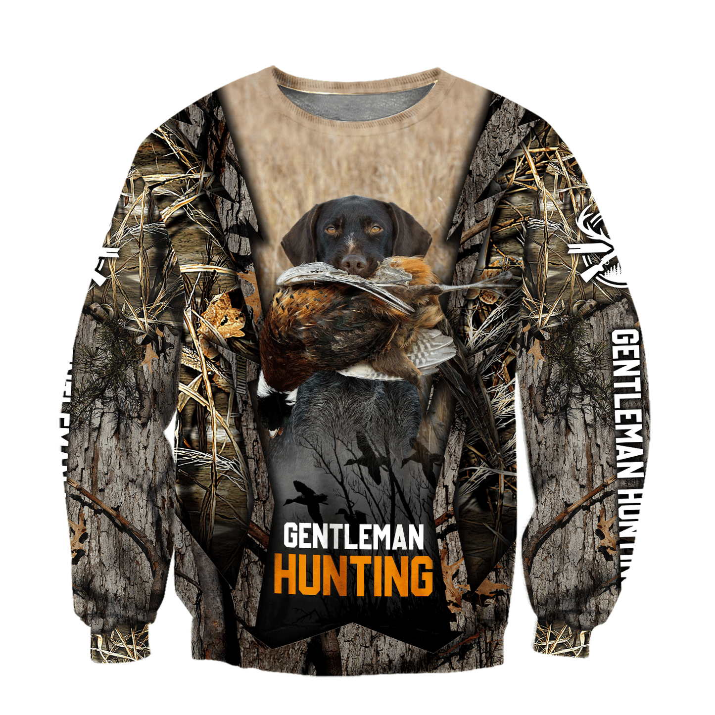 Hunting Dog 3D Over Printed Unisex Deluxe Hoodie ML