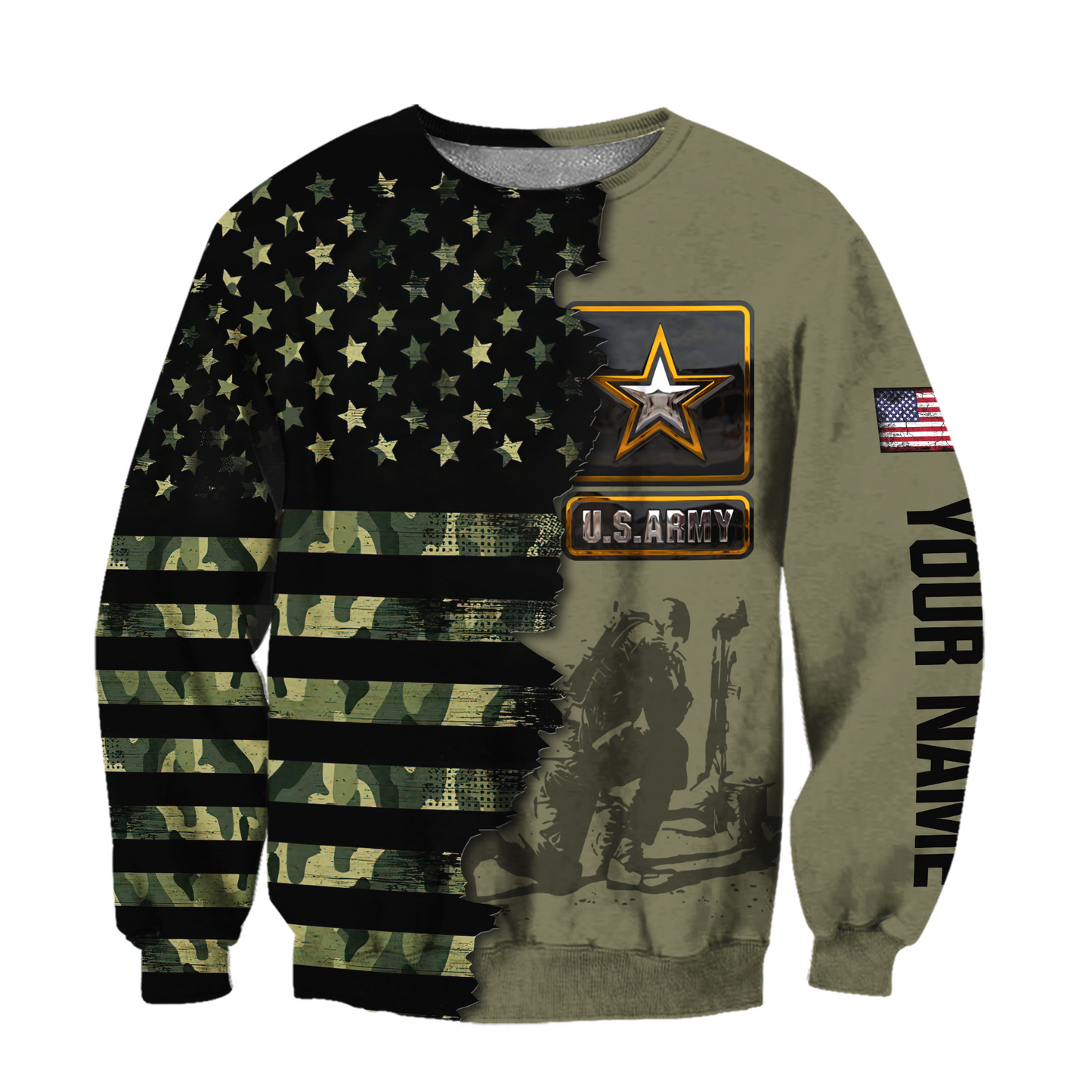 Personalized Name US Army Veteran 3D All Over Printed Shirts