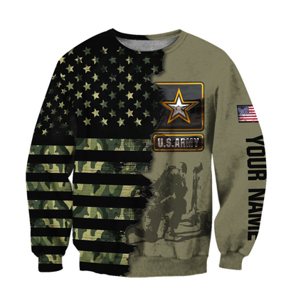 Personalized Name US Army Veteran 3D All Over Printed Shirts