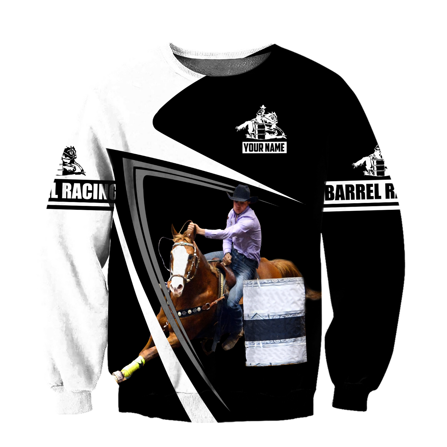 Personalized Name Rodeo 3D All Over Printed Unisex Shirts Barrel Racing