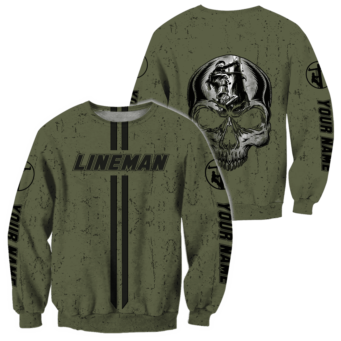 Customize Name Lineman Hoodie For Men And Women