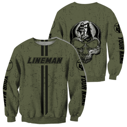 Customize Name Lineman Hoodie For Men And Women