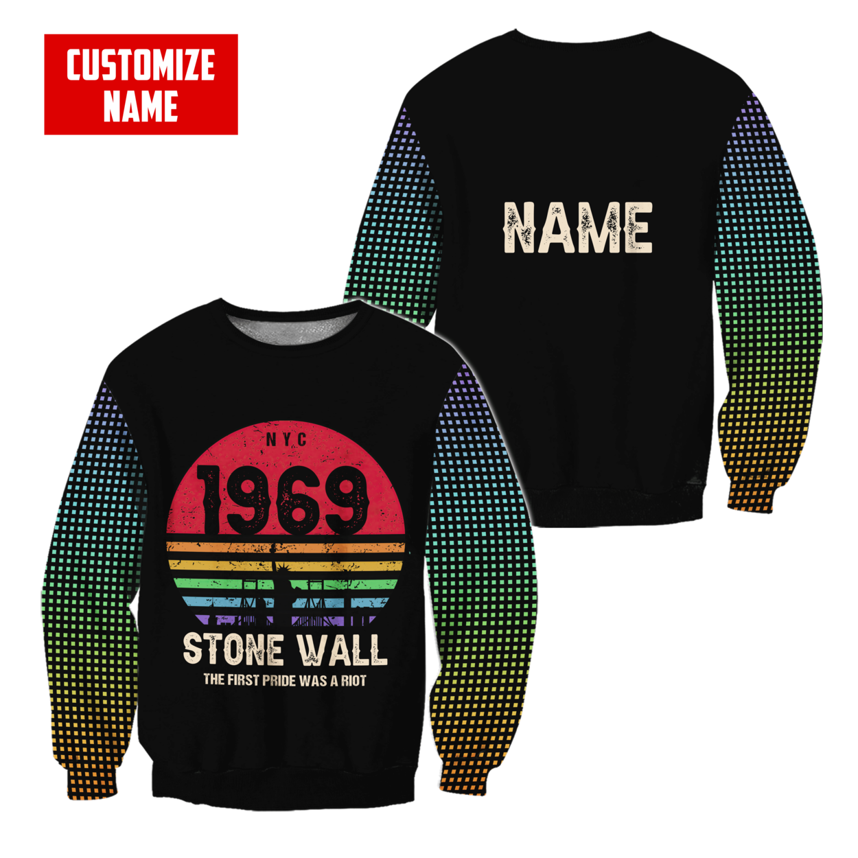 Customize Name The Pride 3D All Over Printed Unisex Shirts