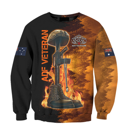 Honor the fallen ADF Veteran 3D print shirts