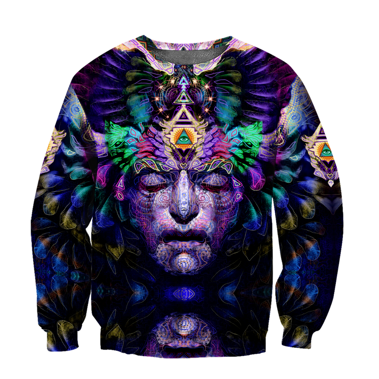 Illuminated 3D All Over Printed Unisex Shirts Psychedelic All Seeing Eyes