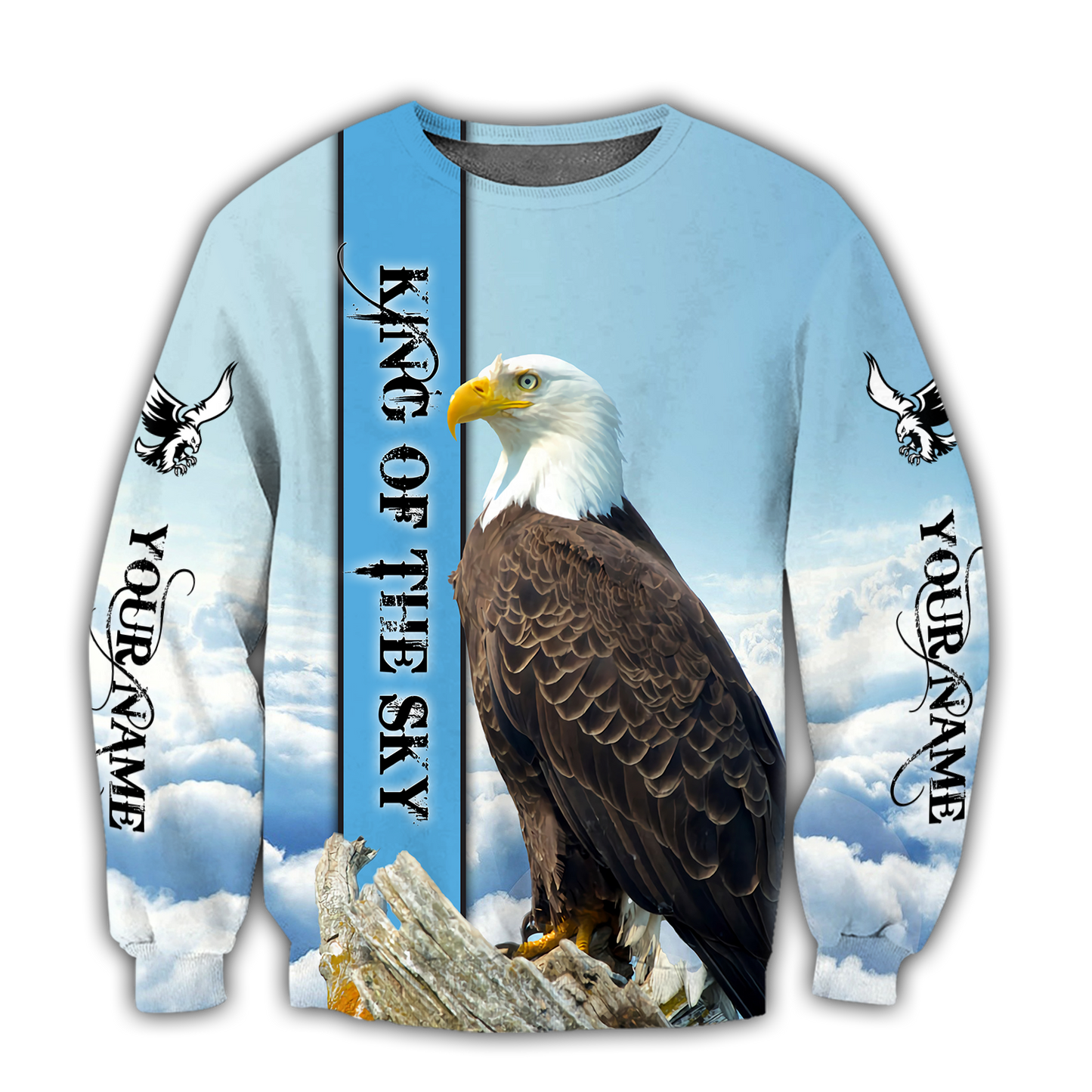 Customize Name Eagle 3D All Over Printed Shirts For Men and Women