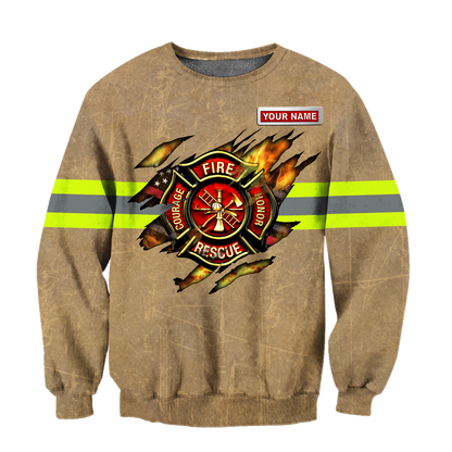 Customize Name Firefighter Hoodie For Men And Women MH22032102