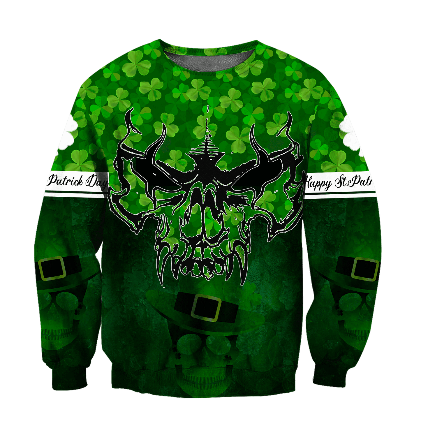 Premium Irish Day Skull 3D All Over Printed Unisex