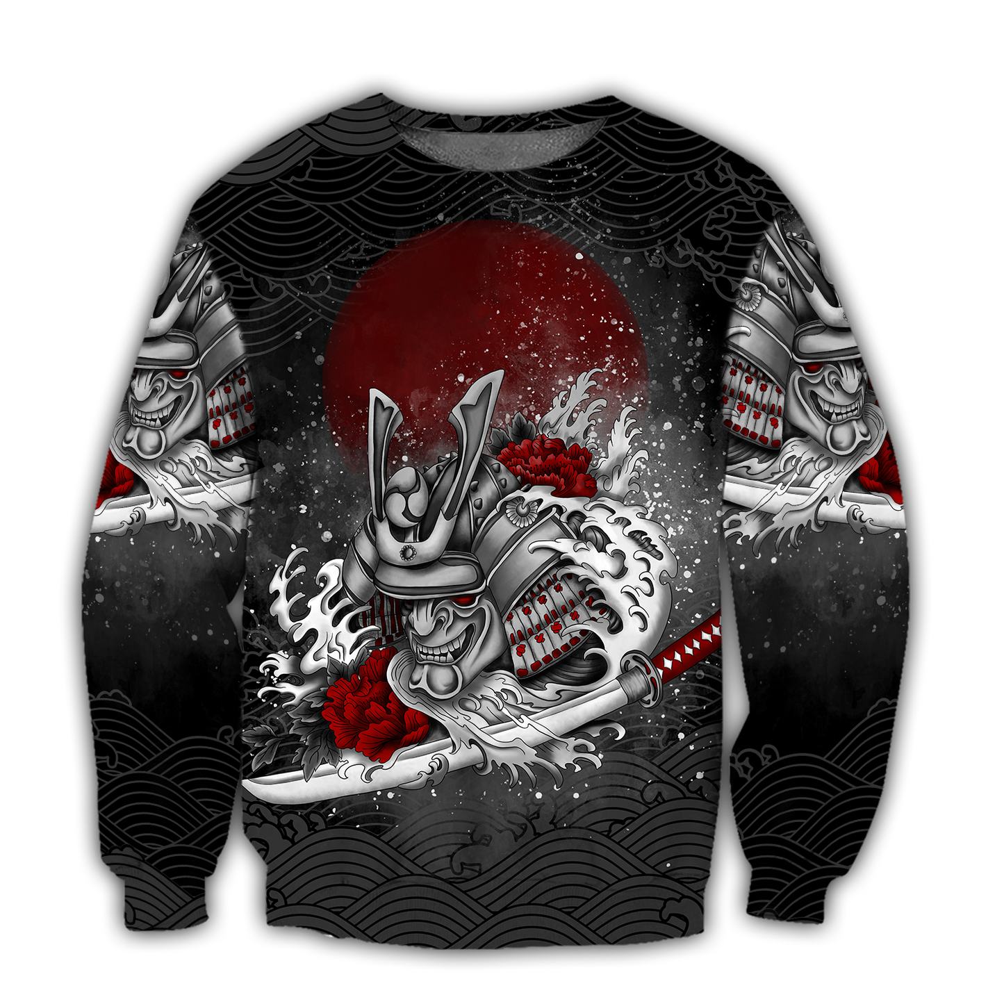 Premium 3D Printed Samurai Flower Shirts MEI