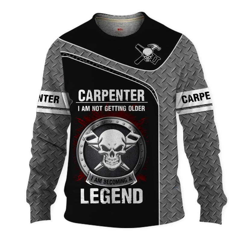 Personalized Name Premium Carpenter 3D All Over Printed Unisex Shirts Becoming Legend